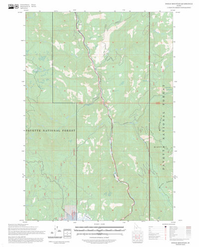 Indian Mountain, ID FSTopo Preview 1