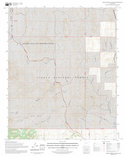Indian Spring Canyon, NM FSTopo Preview 1