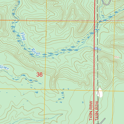 Iron Lake NE, WI FSTopo Preview 2
