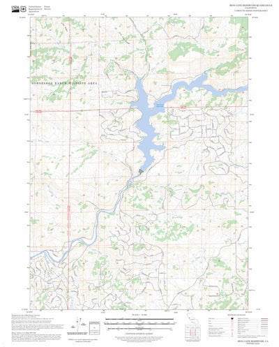 Iron Gate Reservoir, CA FSTopo Preview 1
