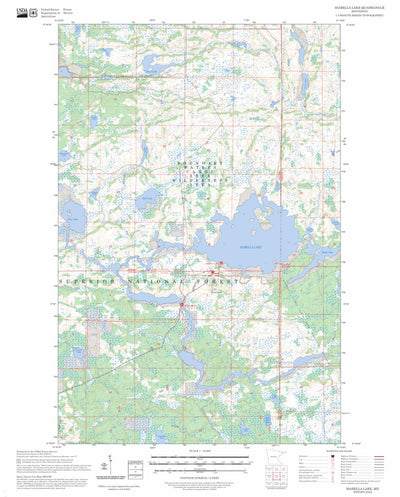 Isabella Lake, MN FSTopo Preview 1