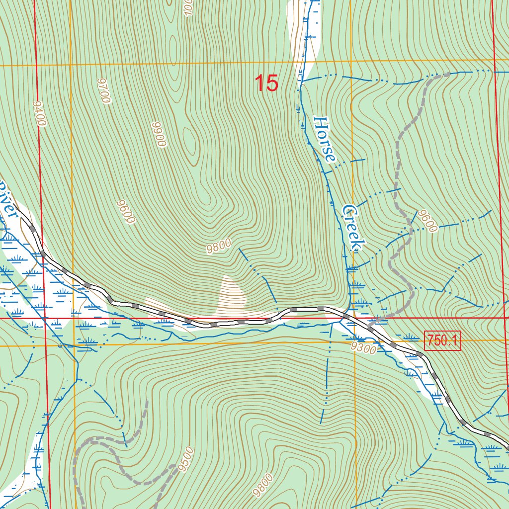 Jack Creek Ranch, CO FSTopo Map by US Forest Service - Topo | Avenza Maps