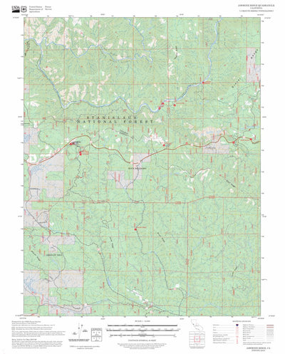 Jawbone Ridge, CA FSTopo Preview 1