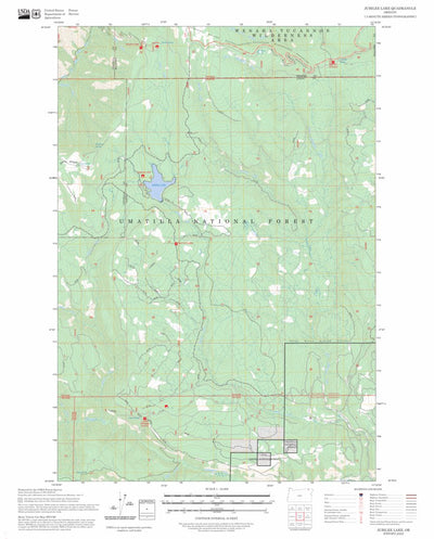 Jubilee Lake, OR FSTopo Preview 1