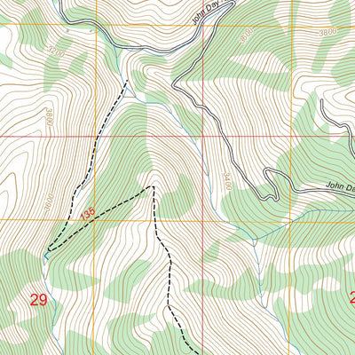 John Day Mountain, ID FSTopo Preview 3