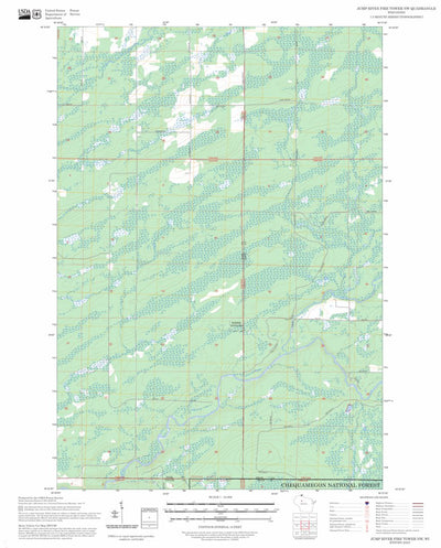 Jump River Fire Tower NW, WI FSTopo Preview 1