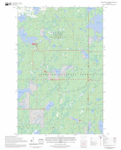 Kawishiwi Lake, MN FSTopo Preview 1