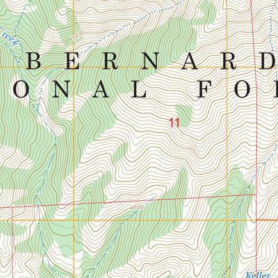 Keller Peak, CA FSTopo Preview 2