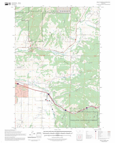 Kelly Creek, MT FSTopo Preview 1
