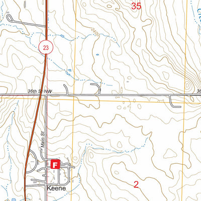 Keene, ND FSTopo Preview 2