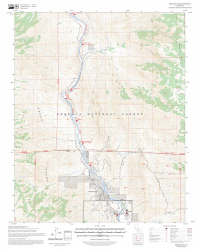 Kernville, CA FSTopo Preview 1