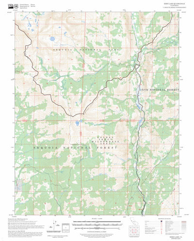 Kern Lake, CA FSTopo Preview 1