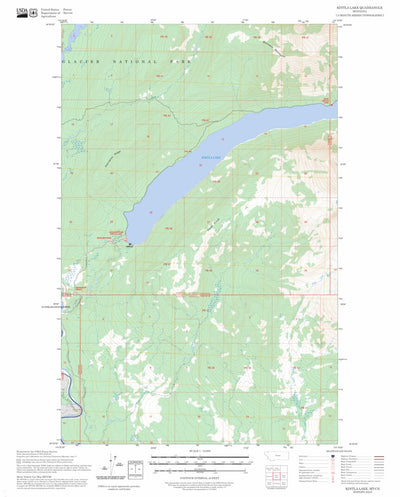 Kintla Lake, MT-BC FSTopo Preview 1