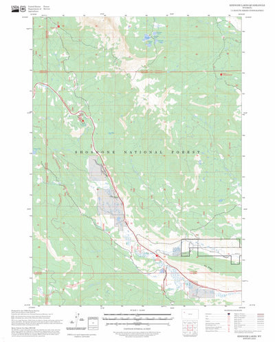 Kisinger Lakes, WY FSTopo Preview 1