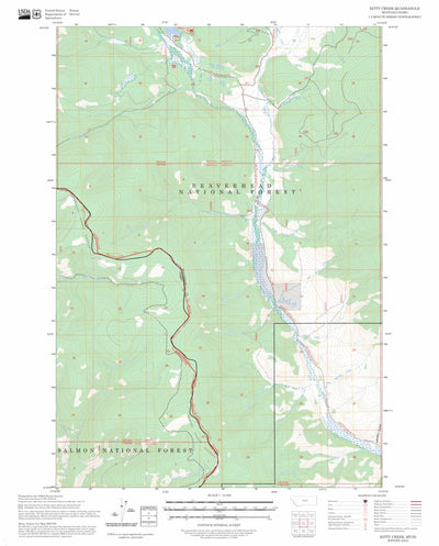 Kitty Creek, MT-ID FSTopo Preview 1