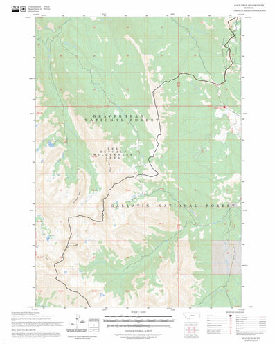 Koch Peak, MT FSTopo Preview 1