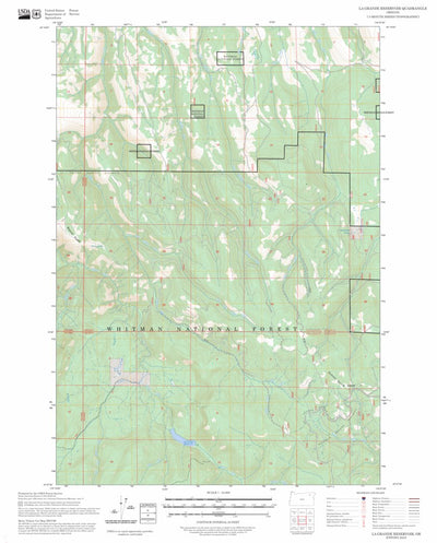 La Grande Reservoir, OR FSTopo Preview 1