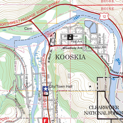 Kooskia, ID FSTopo Preview 3