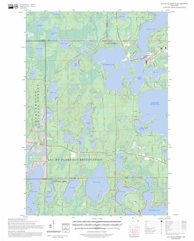 Lac du Flambeau, WI FSTopo Preview 1