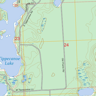 Lac du Flambeau, WI FSTopo Preview 2