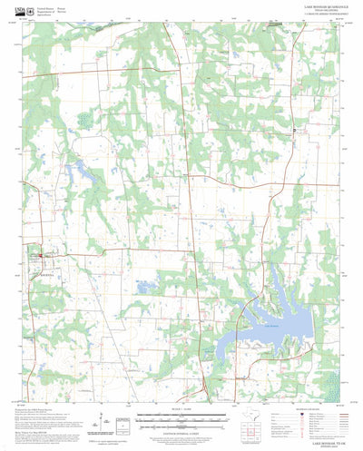 Lake Bonham, TX-OK FSTopo Preview 1
