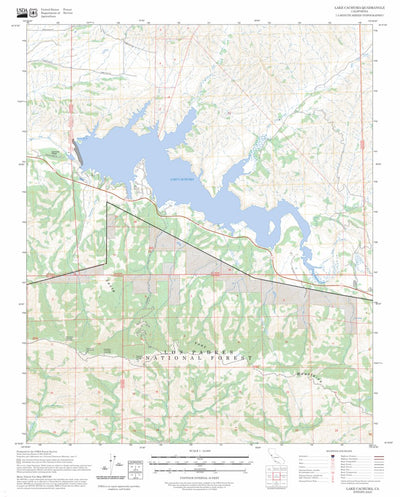 Lake Cachuma, CA FSTopo Preview 1