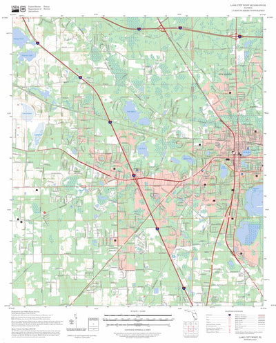 Lake City West, FL FSTopo Preview 1