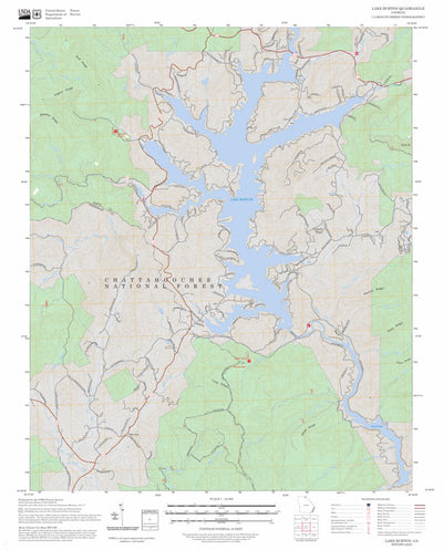 Lake Burton, GA FSTopo Preview 1