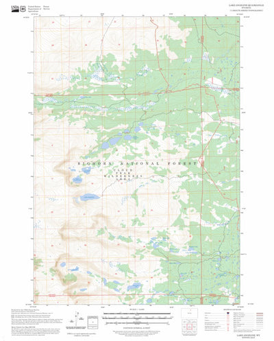 Lake Angeline, WY FSTopo Preview 1