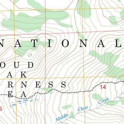 Lake Angeline, WY FSTopo Preview 2