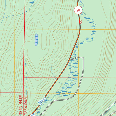 Lake Gillette, WA FSTopo Preview 2