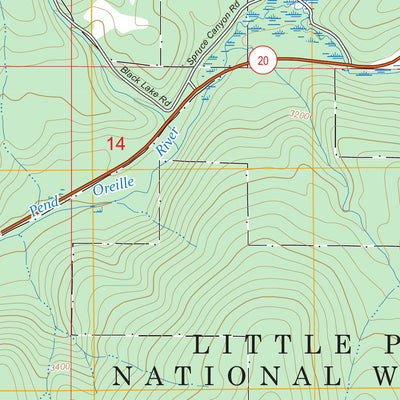Lake Gillette, WA FSTopo Preview 3
