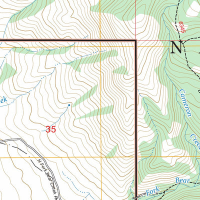 Lake Cameron, MT FSTopo Preview 2