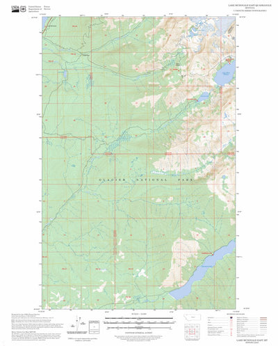 Lake McDonald East, MT FSTopo Preview 1