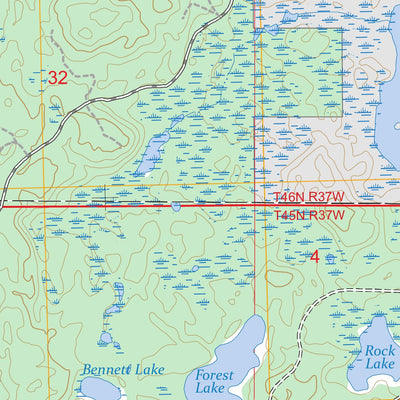 Lake Mitigwaki, MI FSTopo Preview 3