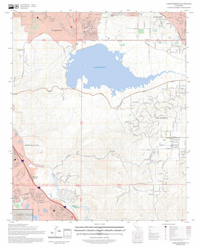 Lake Mathews, CA FSTopo Preview 1