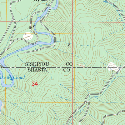 Lake McCloud, CA FSTopo Preview 2