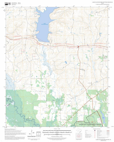 Lake Nacogdoches South, TX FSTopo Preview 1