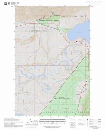 Lake Quinault West, WA FSTopo Preview 1