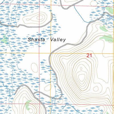 Lake Shastina, CA FSTopo Preview 2