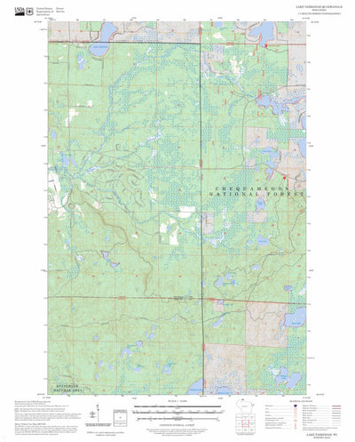Lake Tahkodah, WI FSTopo Preview 1