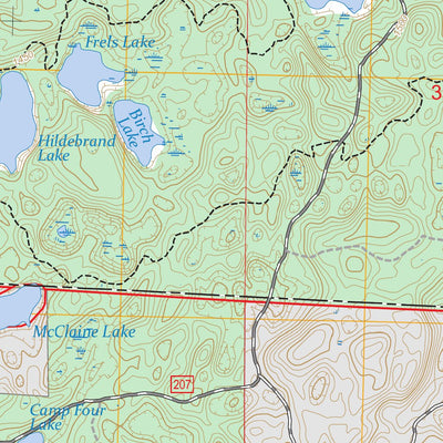 Lake Tahkodah, WI FSTopo Preview 3