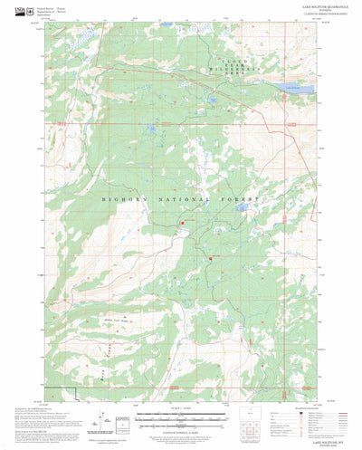 Lake Solitude, WY FSTopo Preview 1