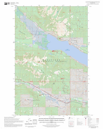 Lake Wenatchee, WA FSTopo Preview 1