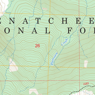 Lake Wenatchee, WA FSTopo Preview 2