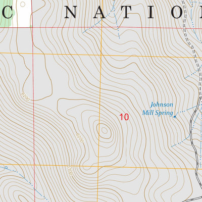 Lane Reservoir, CA FSTopo Preview 2