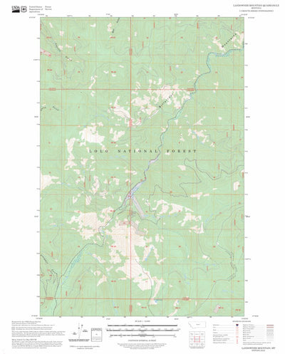 Landowner Mountain, MT FSTopo Preview 1