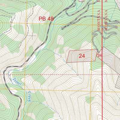Landowner Mountain, MT FSTopo Preview 3