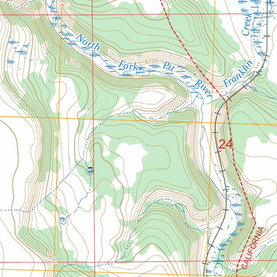 Lauer Reservoir, CA FSTopo Preview 3