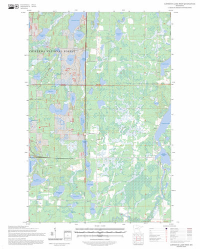 Lawrence Lake West, MN FSTopo Preview 1